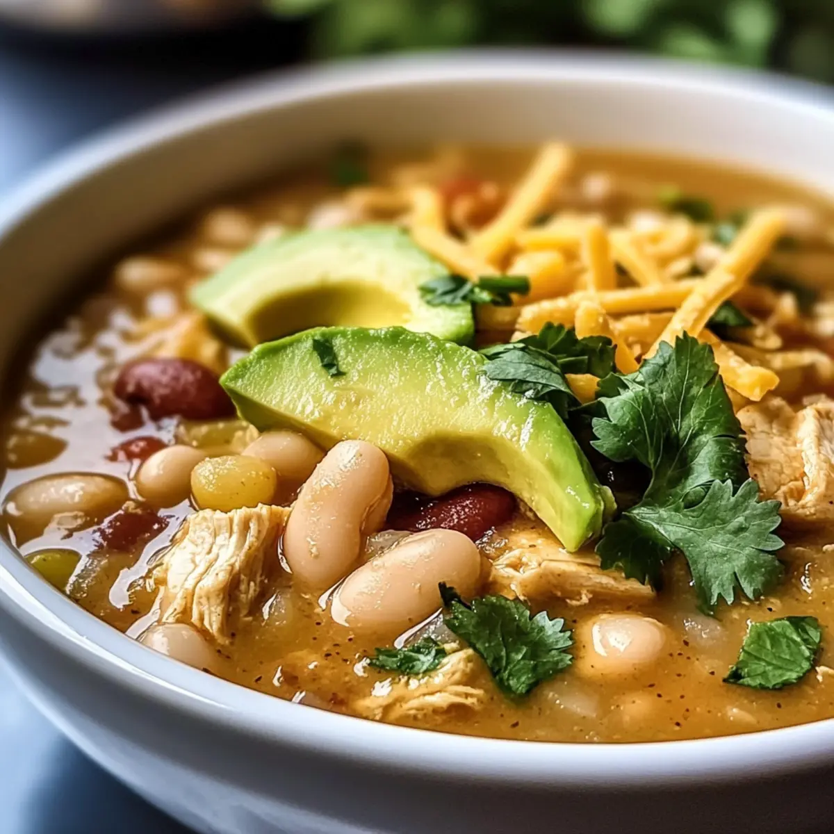 Crockpot Gesundes Weißes Hühnchen Chili